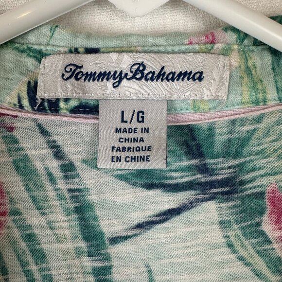 Tommy Bahama LS Knit Tropical Print Shirt - Picture 3 of 7